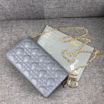 Christian Dior Lady Dior Pouch Blue